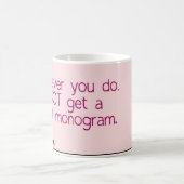 Geen borstmonogram Mok (Center)