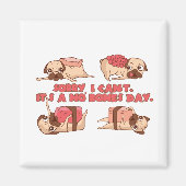 Geen Botten Dag Pug - Funny sushi Pugs Magneet (Voorkant)