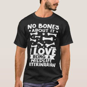 Geen Botten erover Ik hou ervan om een wildlife ve T-shirt