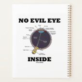 Geen boze ogen in anatomische eyeball Humor Planner (Achterkant)