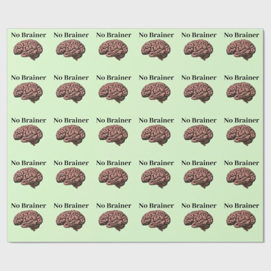 Geen braindragerpapier cadeaupapier (Vlak)