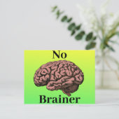 Geen Brainer Briefkaart (Staand voorkant)
