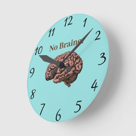 Geen Brainer Clock Ronde Klok (Hoek)