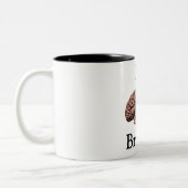 Geen Brainer Coffee-Mok Tweekleurige Koffiemok (Links)