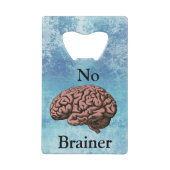 Geen Brainer Creditkaart Flessenopener (Achterkant)