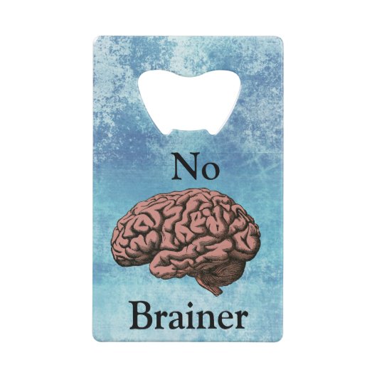 Geen Brainer Creditkaart Flessenopener (Achterkant)