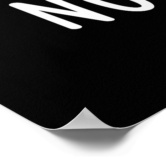 Geen Brainer Funny Anatomy Brain Pun Dark BG Poster (Hoek)