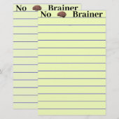 Geen brainer Stationery Briefpapier (Voorkant / Achterkant)