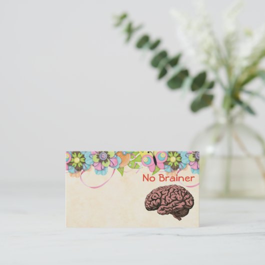 Geen Brainer Visitekaartje (Staand voorkant)