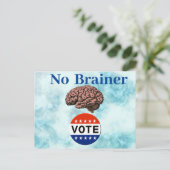 Geen Brainer Vote Briefkaart (Staand voorkant)