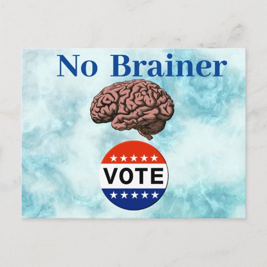 Geen Brainer Vote Briefkaart (Voorkant)