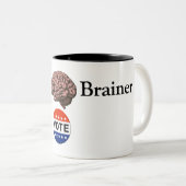 Geen Brainer Vote Coffee Mok (Voorkant rechts)