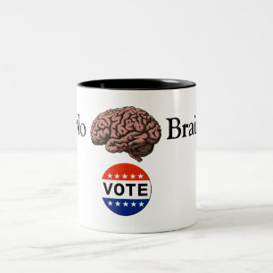 Geen Brainer Vote Coffee Mok