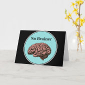 Geen Brainer Wenskaart Kaart (Gele Bloem)