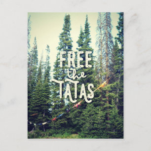 Geen Bras toegestaan in het bos Briefkaart