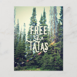 Geen Bras toegestaan in het bos Briefkaart