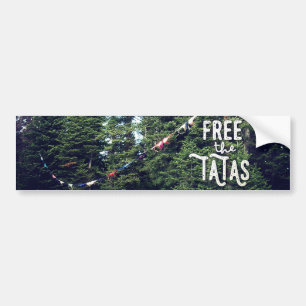 Geen Bras toegestaan in het bos Bumpersticker