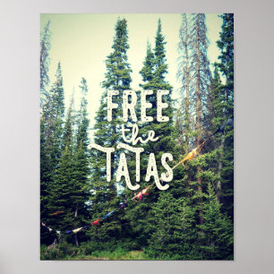 Geen Bras toegestaan in het bos Poster