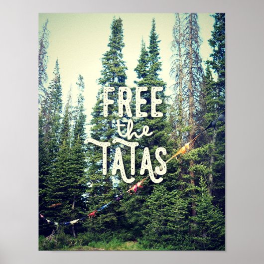 Geen Bras toegestaan in het bos Poster (Voorkant)