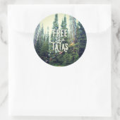 Geen Bras toegestaan in het bos Ronde Sticker (Tas)