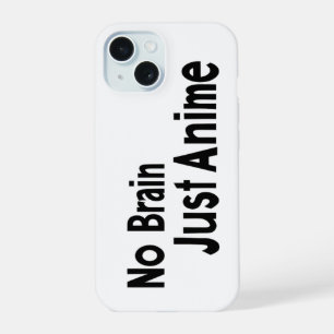 Geen brein, alleen maar een grappige slogan iPhone 15 case