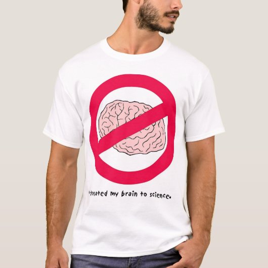 Geen brein t-shirt (Voorkant)