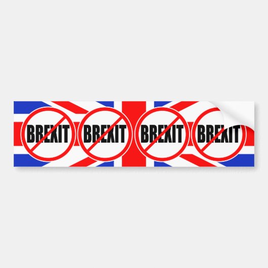 "GEEN BREXIT" BUMPERSTICKER (Voorkant)