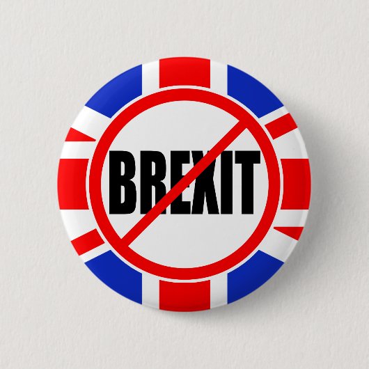 "GEEN BREXIT" RONDE BUTTON 5,7 CM (Voorkant)