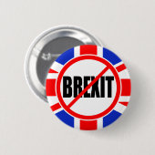 "GEEN BREXIT" RONDE BUTTON 5,7 CM (Voorkant /achterkant)