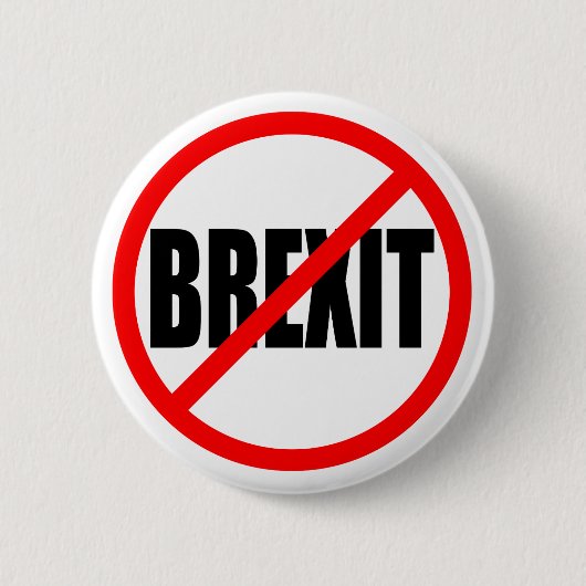 "GEEN BREXIT" RONDE BUTTON 5,7 CM (Voorkant)