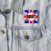 "GEEN BREXIT" VIERKANTE BUTTON 5,1 CM (In situ)