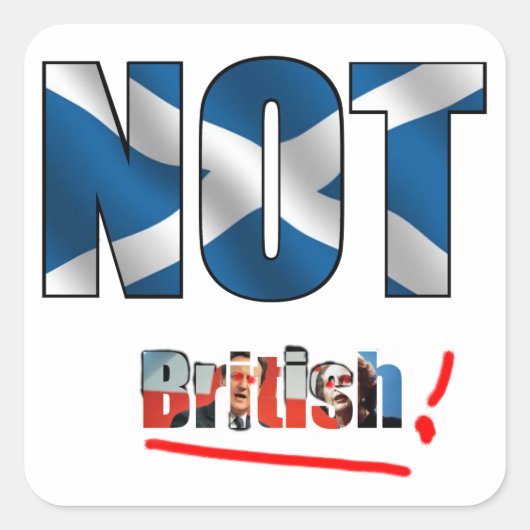 Geen Britse Sticker (Voorkant)