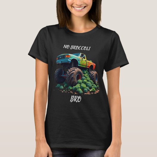 Geen broccoli broccoli monstertruck t-shirt (Voorkant)