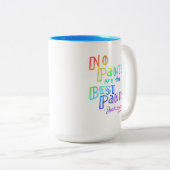 Geen broek brunch tweekleurige koffiemok (Voorkant rechts)