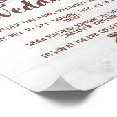 GEEN BRUILOFT ZEGGEN Zonneschijven Bruidsboeket Bo Poster (Hoek)