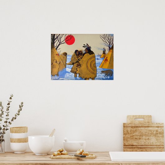 "Geen buffel" Poster (Keuken)