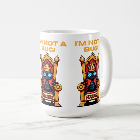 Geen bug shirt koffiemok (Voorkant rechts)