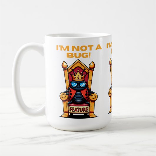 Geen bug shirt koffiemok (Links)