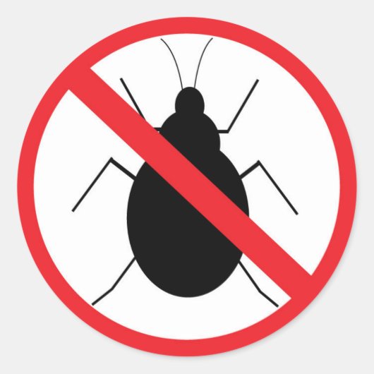 Geen bug Sticker (Voorkant)