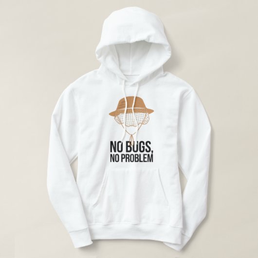 Geen Bugs Geen probleem Camping Quote Design Hoodie (Design voorkant)