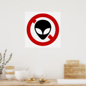 GEEN BUITENAARDSE WESENS POSTER (Keuken)