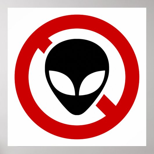 GEEN BUITENAARDSE WESENS POSTER (Voorkant)