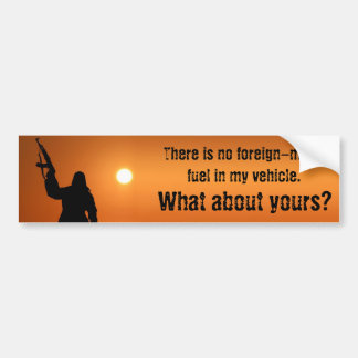 Geen buitenlandse brandstof hier bumpersticker
