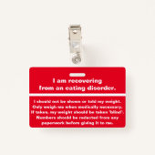 Geen buitenzijde - herstelbadge badge (Achterkant met clip)