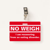 Geen buitenzijde - herstelbadge badge (Voorkant met clip)