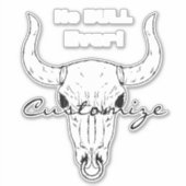 Geen Bull Ever Thunder_Cove Sticker (Voorkant)