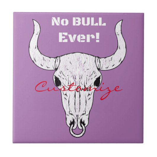 Geen Bull Ever Thunder_Cove Tegeltje (Voorkant)
