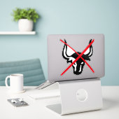 GEEN BULL-laptop-sticker Sticker (Laptop op bureau)