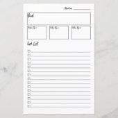 Geen Bullet Journal Goal Setting planner insert (Voorkant)