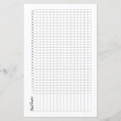 Geen bullet Journal Half Page Habit Tracker (Achterkant)